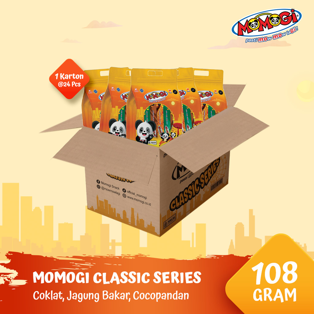 

MOMOGI CLASSIC SERIES 108GR [1 Karton @ 24 Bag]