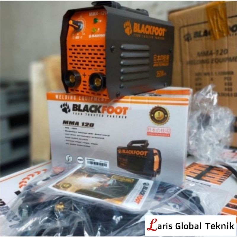 Blackfoot Mesin Travo Las Travo Inverter 350 watt IGBT MMA 120 A Hitam