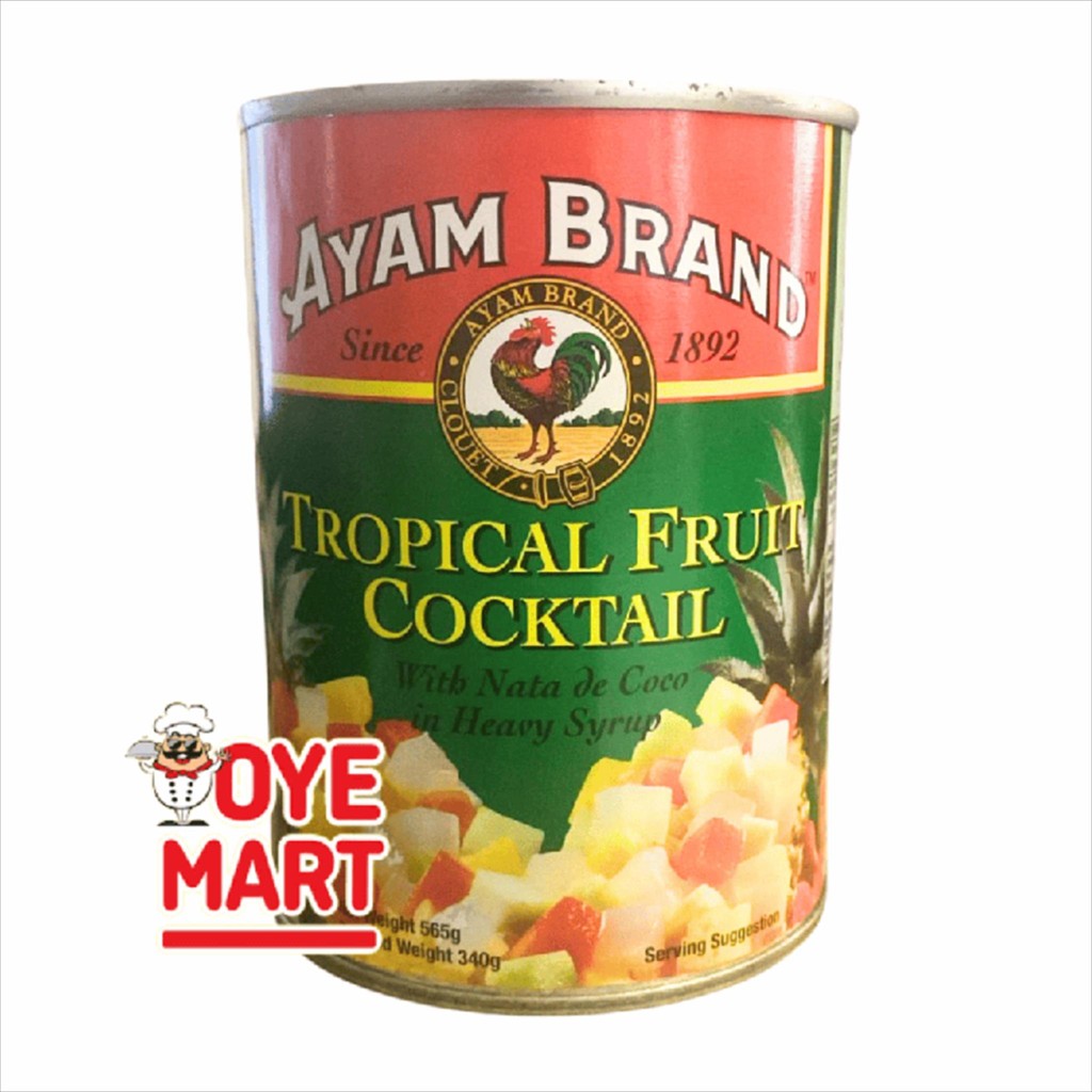 

AYAM BRAND CAMPURAN BUAH BUAHAN 565GR / AYAM KALENG KEMASAN