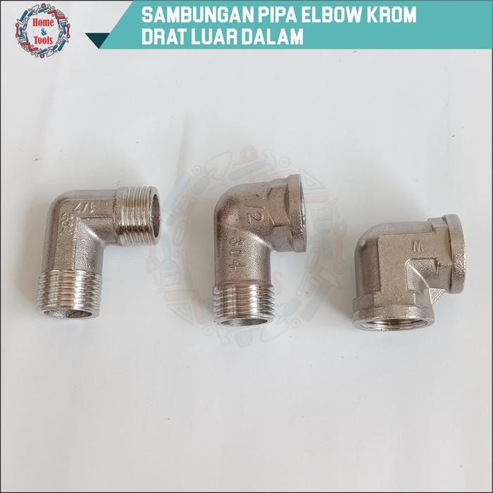 KENI 90 DRAT DALAM -DRAT DALAM KROM/KENI 90 DRAT DALAM-DRAT LUAR KROM/KENI 90 DRAT LUAR-DRAT LUAR KR