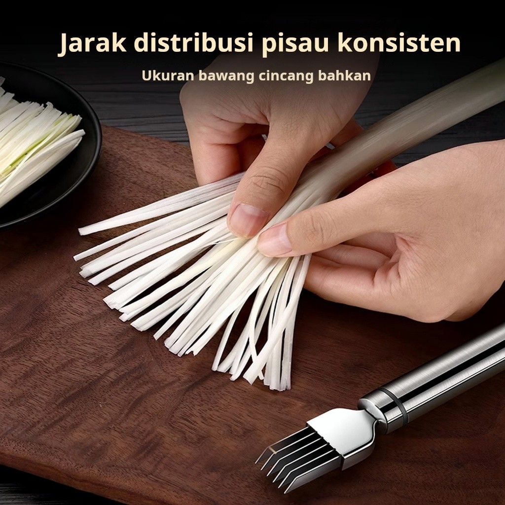 NEW DEALS PISAU PENGIRIS DAUN BAWANG STAINLESS STEEL, PISAU PENGIRIS, PENGIRIS DAUN BAWANG, PEMOTONG