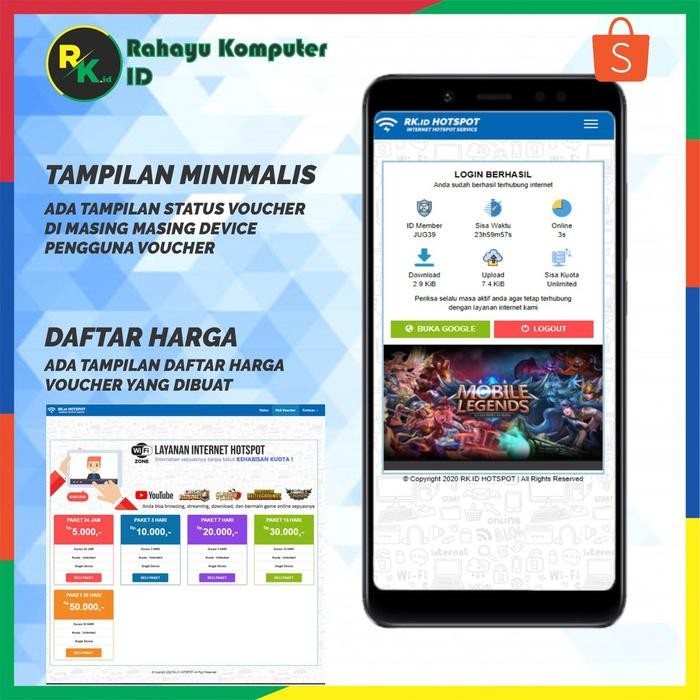 Paket Lengkap Alat Usaha RT RW NET Wifi Hotspot Sistem Billing Voucher