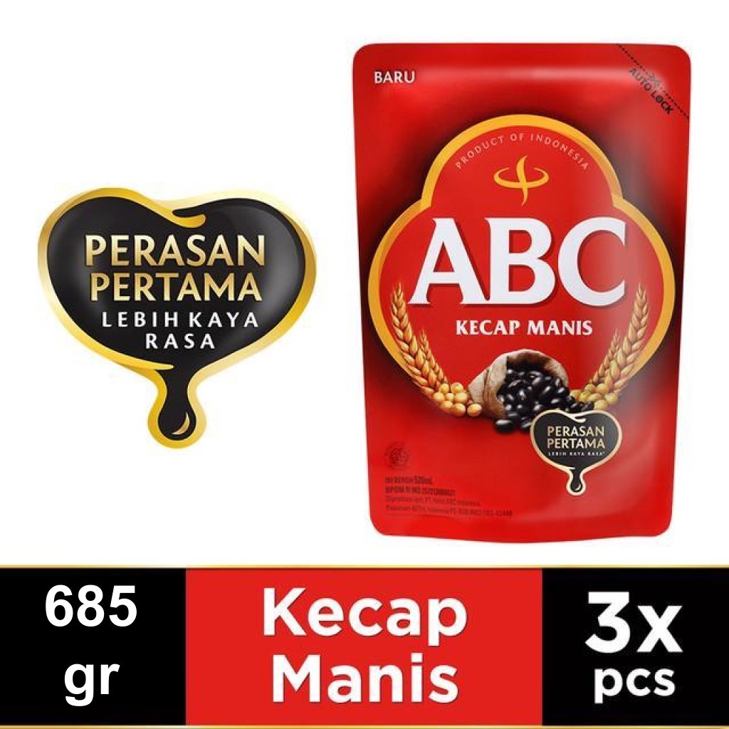 

ABC Kecap Manis 600 gr - Multi Pack 3 pcs