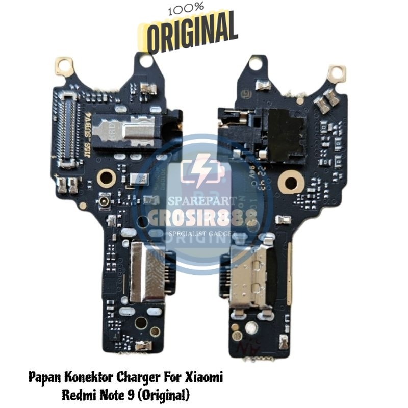 Original Ada ic - REDMI NOTE 9 Flexible Konektor Charger / Papan Con Cas Xiaomi Redmi Note 9 Origina