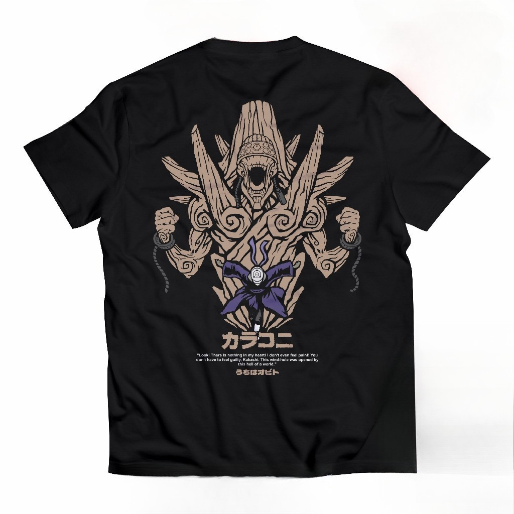 (COD) Comfy Baju Naruto Uchiha Obito Kaos Anime  Jepang T-Shirt Anime Manga Premium kaos boxy pria