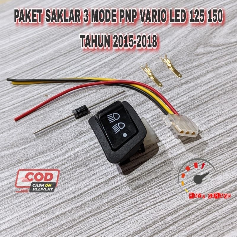 COD PAKET LENGKAP SAKELAR SAKLAR 3 MODE HONDA VARIO 125 VARIO 150 LED BERKUALITAS