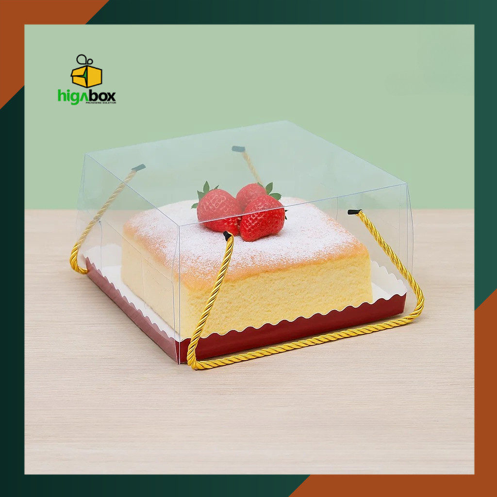 

Box Mika Transparan / Box Mika / Box Mika Handle / Box Tali / Box Makanan / Box Hampers / Box Tart | HD15P-A