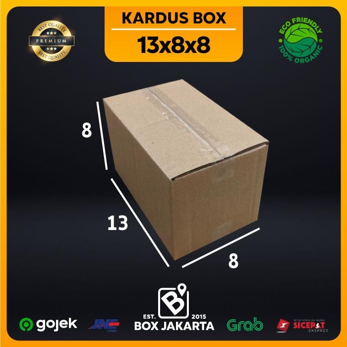 

KARDUS BOX uk 13x8x8 CM Kotak Packaging Corrugated SHEET POLOS