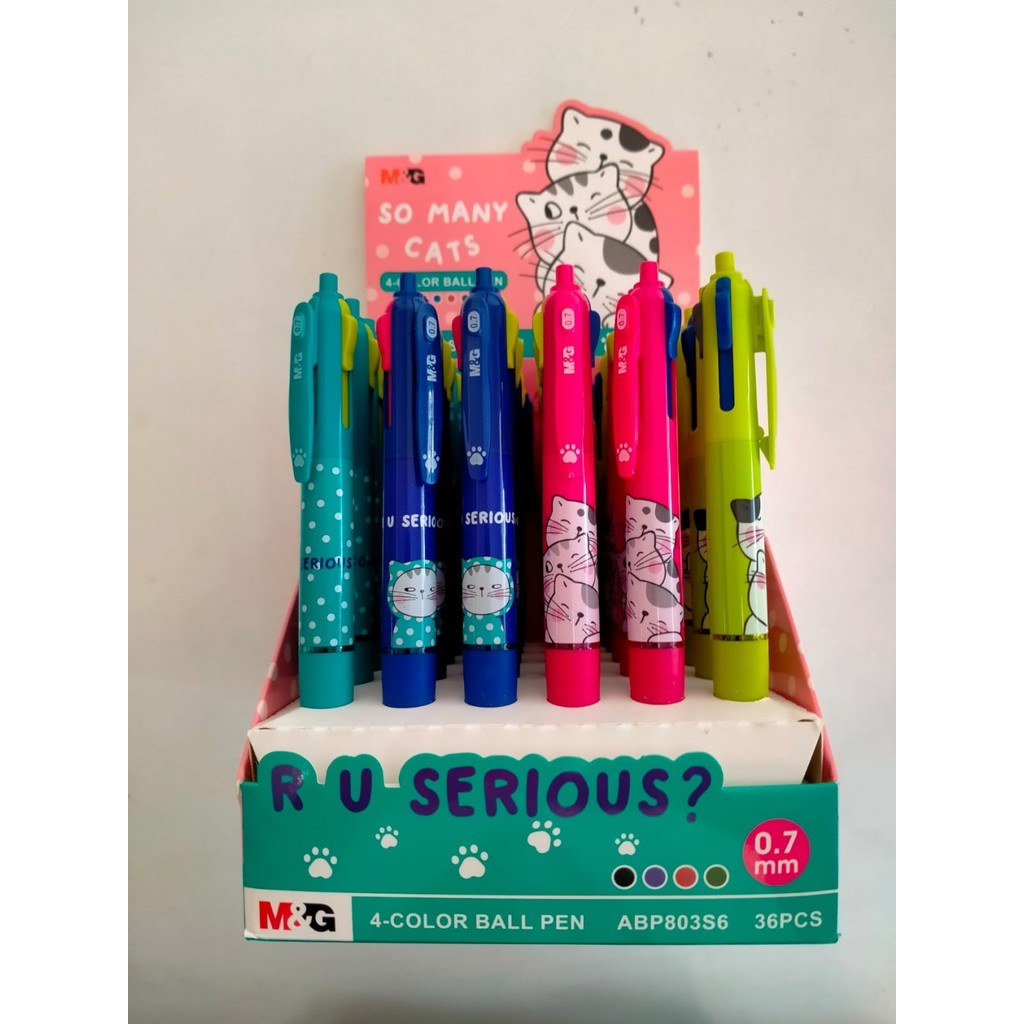 

Pulpen M&G 4 Warna 0.7 SMC