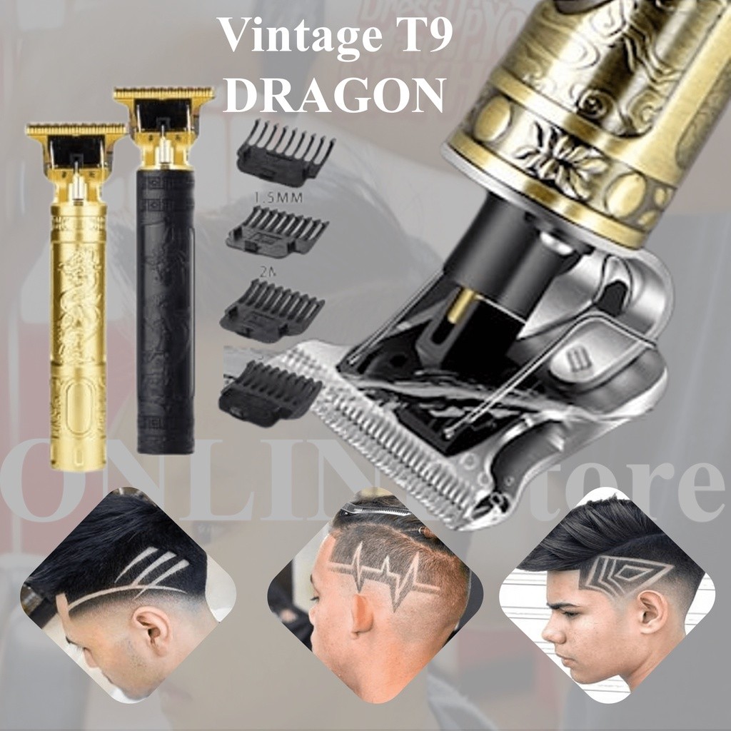 Alat Cukur Mini Portable Elektrik Pencukur Rambut Kumis Jenggot Jembut Pria Wanita Vintage T9