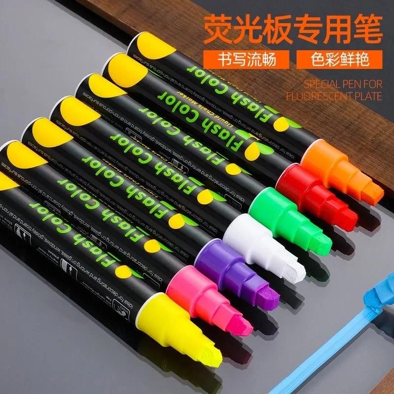 

7/9 Pcs Liquid Chalk Erasable Highlighter Whiteboard Graffiti LED Advertisement Chalkboard Fluorescent Marker Pen Art Supplies