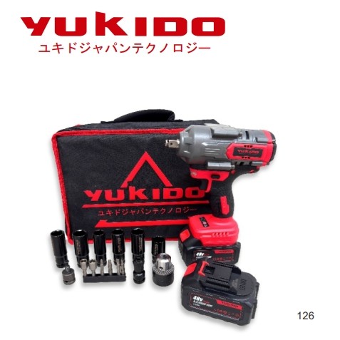 YUKIDO Impact 1.000Nm Torsi Besar Cordless Impact Wrench Profesional