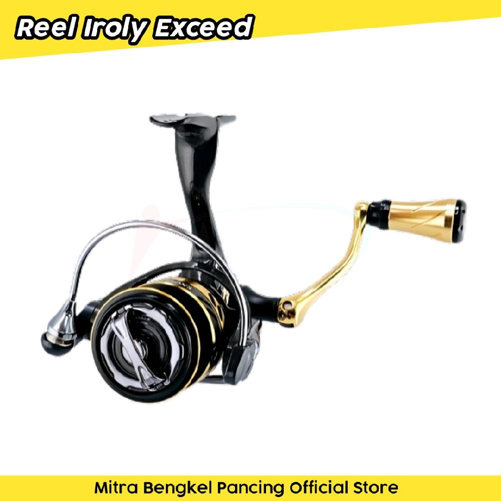 Reel Iroly Exceed Carbon Body  500 - 1000 Salt Water Mini Ultralight Reel Pancing Original