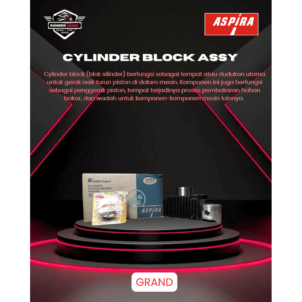 Aspira Silinder Blok Assy Grand