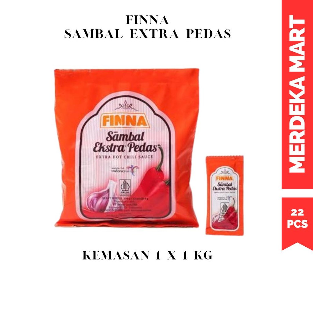 

FINNA SAOS EXTRA HOT 9 GR ISI 22 SACHET Saus Instan