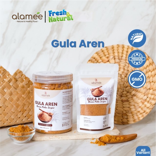 

ALAMEE Gula Aren Bubuk Organik Asli Powder Palm Sugar Premium Semut Natural Organic Organik 500 Gram fresh and natural
