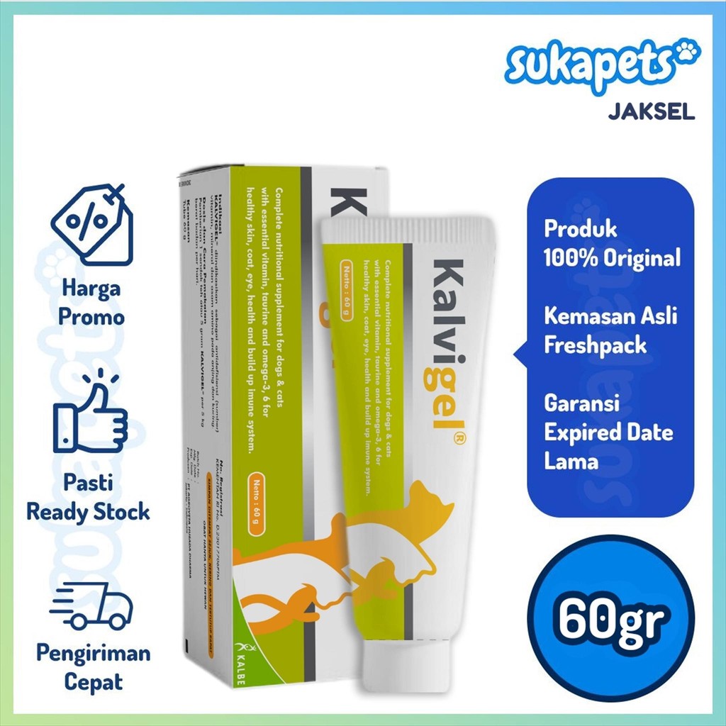Kalvigel by Kalbe Vitamin Kucing & Anjing 60gr