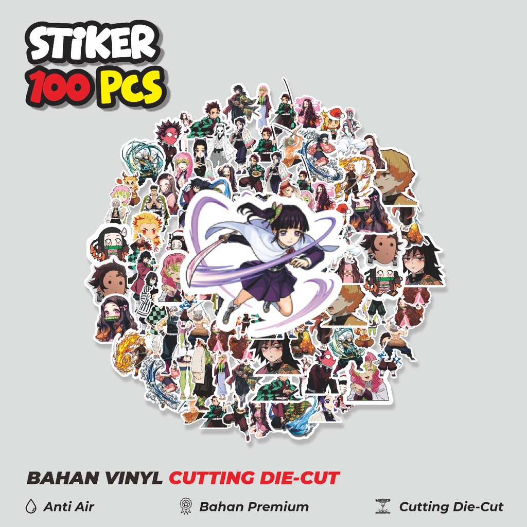 

Terbaru! 50 pcs Stiker Anime Demon Slayer (Kimetsu no Yaiba) Dekorasi Lucu Kreatif untuk Notebook, Skateboard, HP