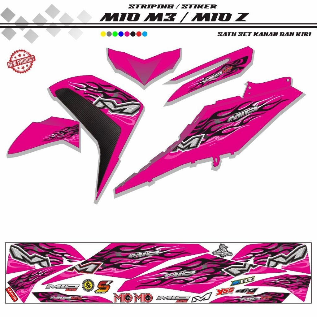 STRIPING MIO M3 MIO Z POLET KEREN STIKER MIO 125 VARIASI LIS KEREN STIKER KEREN