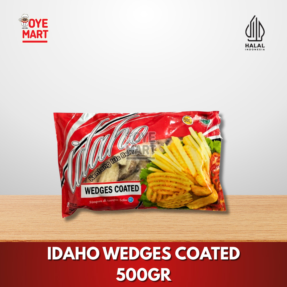 

IDAHO WEDGES COATED 500GR/KENTANG GORENG BEKU FRENCH FRIES
