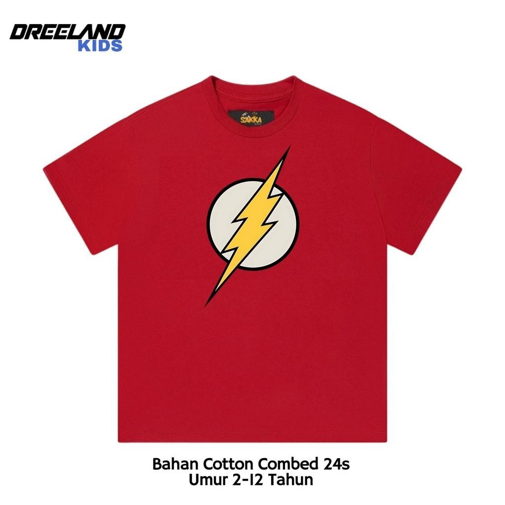 Dreeland Kids Kaos Anak Baju Anak Flash / Kaos Tshit Marvel Avengers Anak Laki Laki Perempuan