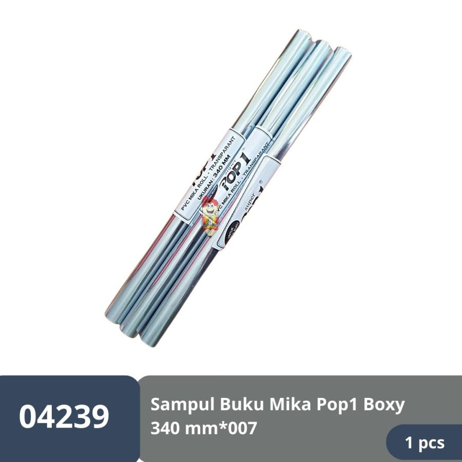 

Plastik sampul buku / plastik mika POP1 Boxy