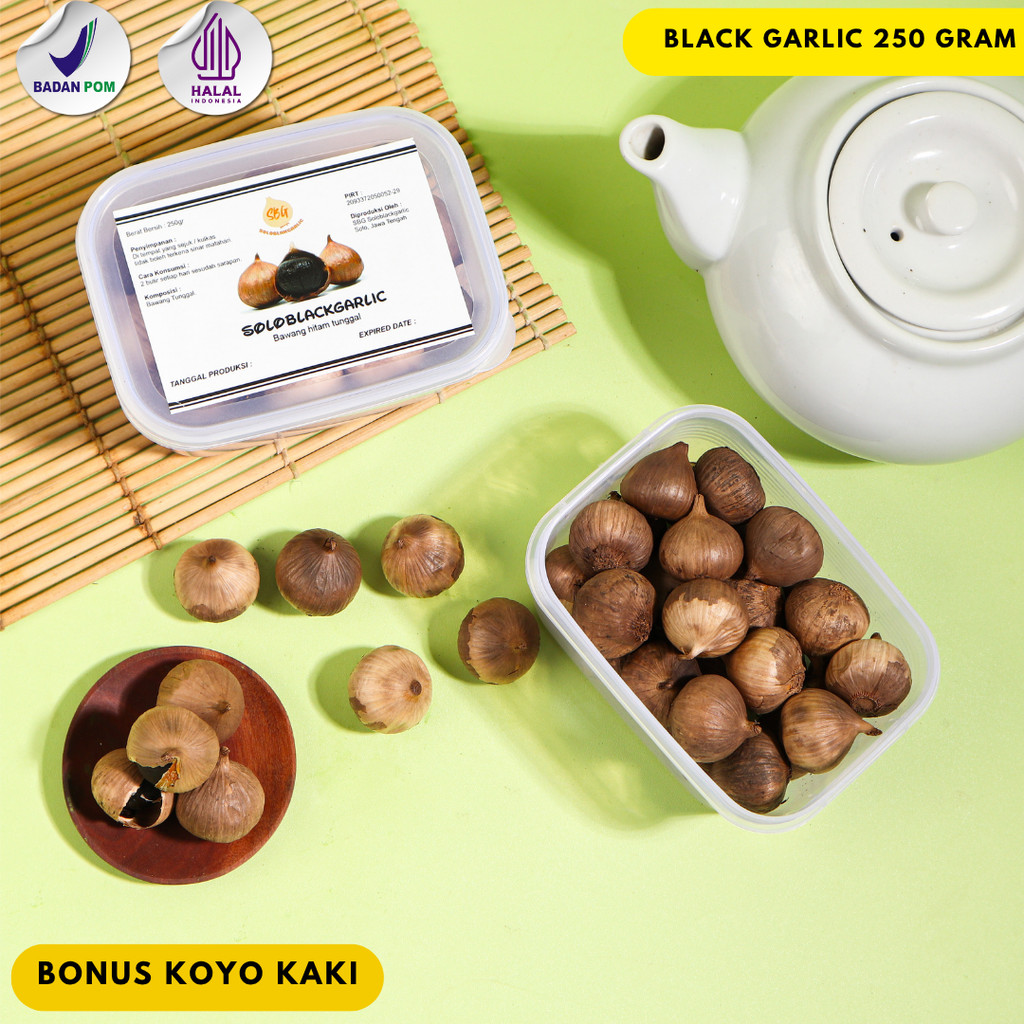 

SBG BLACK GARLIC TUNGGAL 250 GRAM - BAWANG HITAM LANANG