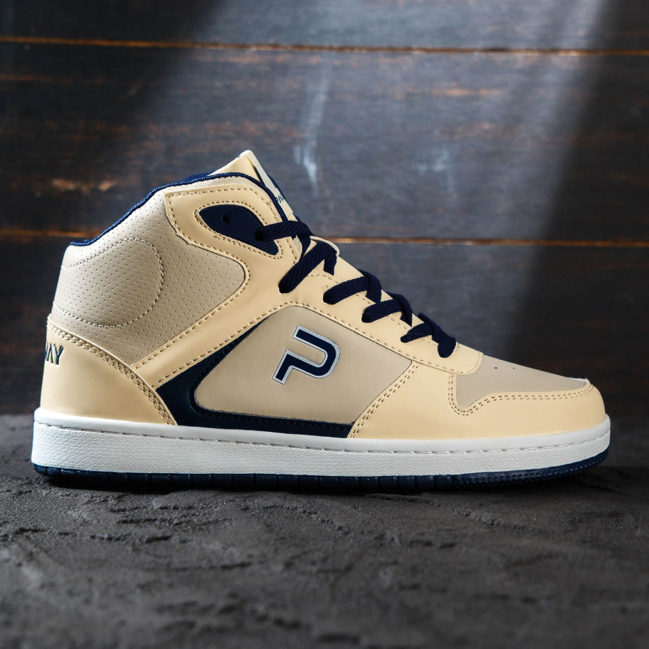 PAULMAY - Sepatu Sneakers Pria Lisbon High Cream Grey