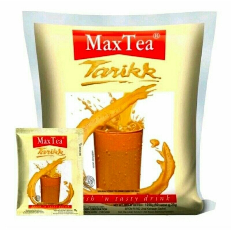 

Max Tea Teh Tarik 50sachet x 25gr MaxTea Tarik 50