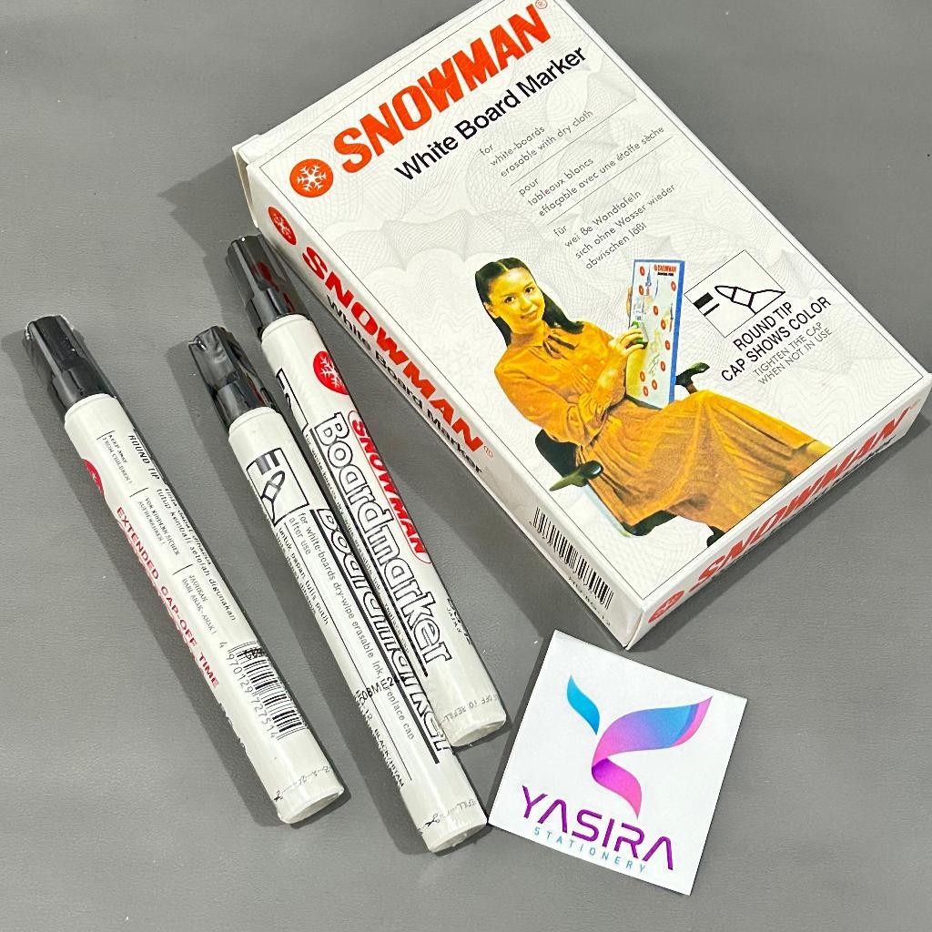 

1 PCS Spidol Boardmarker Papan Tulis Putih Snowman