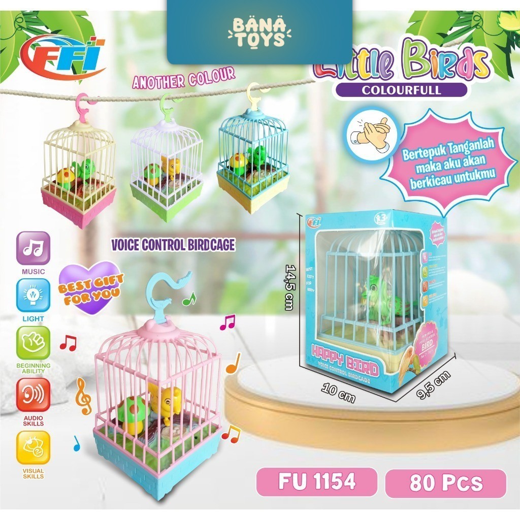 ( Bisa Cod ) MAINAN BURUNG DALAM SANGKAR / MAINAN SANGKAR BURUNG BUNYI LAMPU SNI MURAH