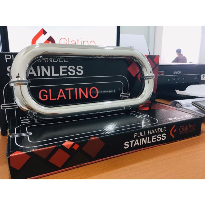 Pull Handle C Glatino / Pull Handle Stainless | Tarikan Pintu Kaca / Pull Handle Baut Tembus