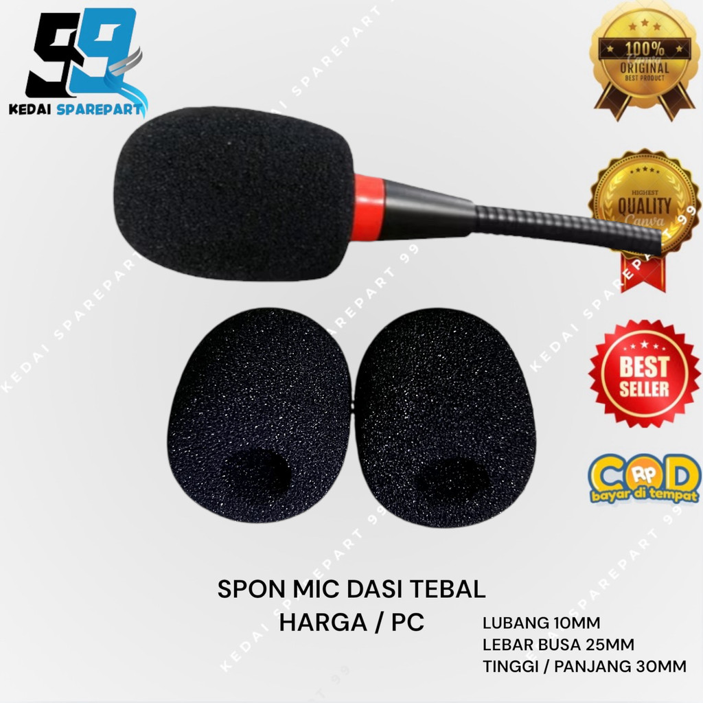 SPON MIC DASI MICROPHONE | BUSA MIC HEADSET | SPONGE MIC HEADSET | COVER MICROPHONE BUSA FOAM MIC HE