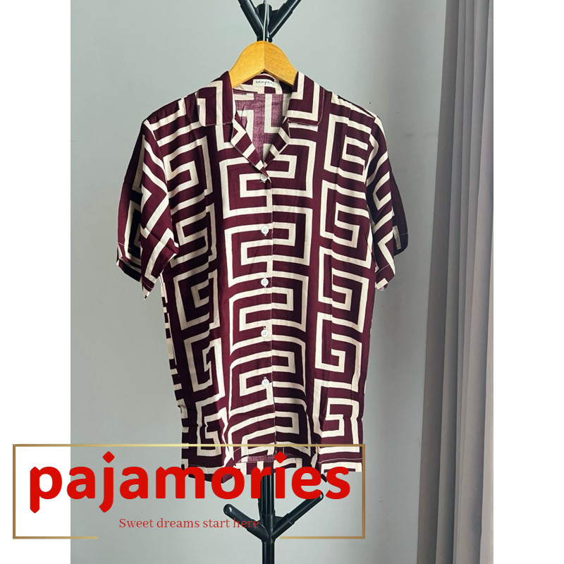 Short Sleeve Short Pajamas baju tidur nyaman  daster santai di rumah  baju tidur lucu untuk hadiah  