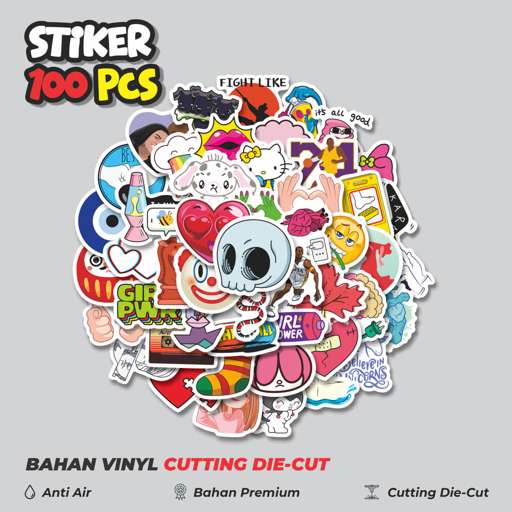 

Terbaru! 50 pcs Stiker Noob Pack Stiker Random V3 Dekorasi Lucu Kreatif untuk Notebook, Skateboard, HP