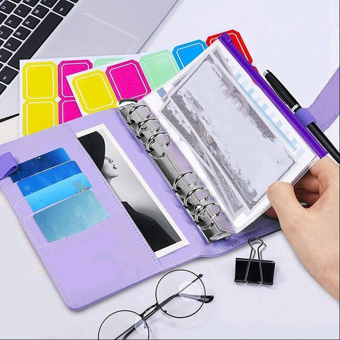 

TERLARIS! SET LENGKAP Binder A6 - 6 Ring Budgeting Planner Nabung Value Pack Murah - Biru Saving, TABUNGAN HEMAT