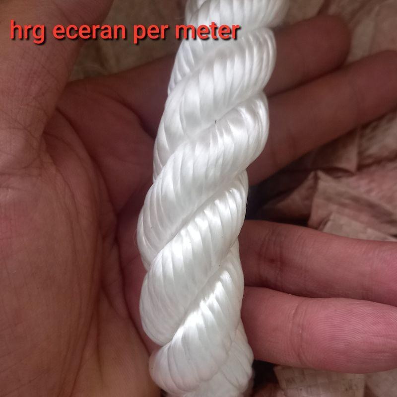 

tali tambang 20mm 24mm per meter nylon putih