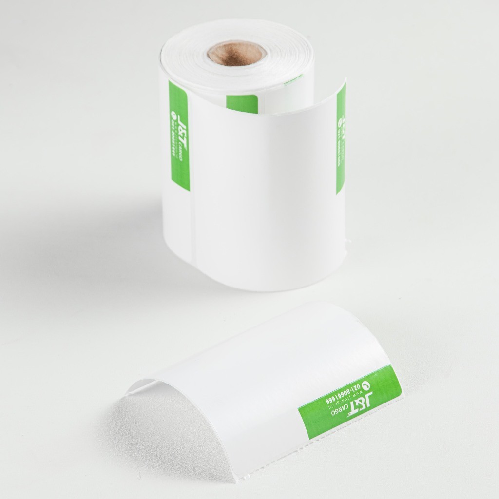 

Promo Kertas Thermal Label Barcode JNT Cargo 1 DUS isi 12 Roll 100x100mm Resi Stiker READY STOK