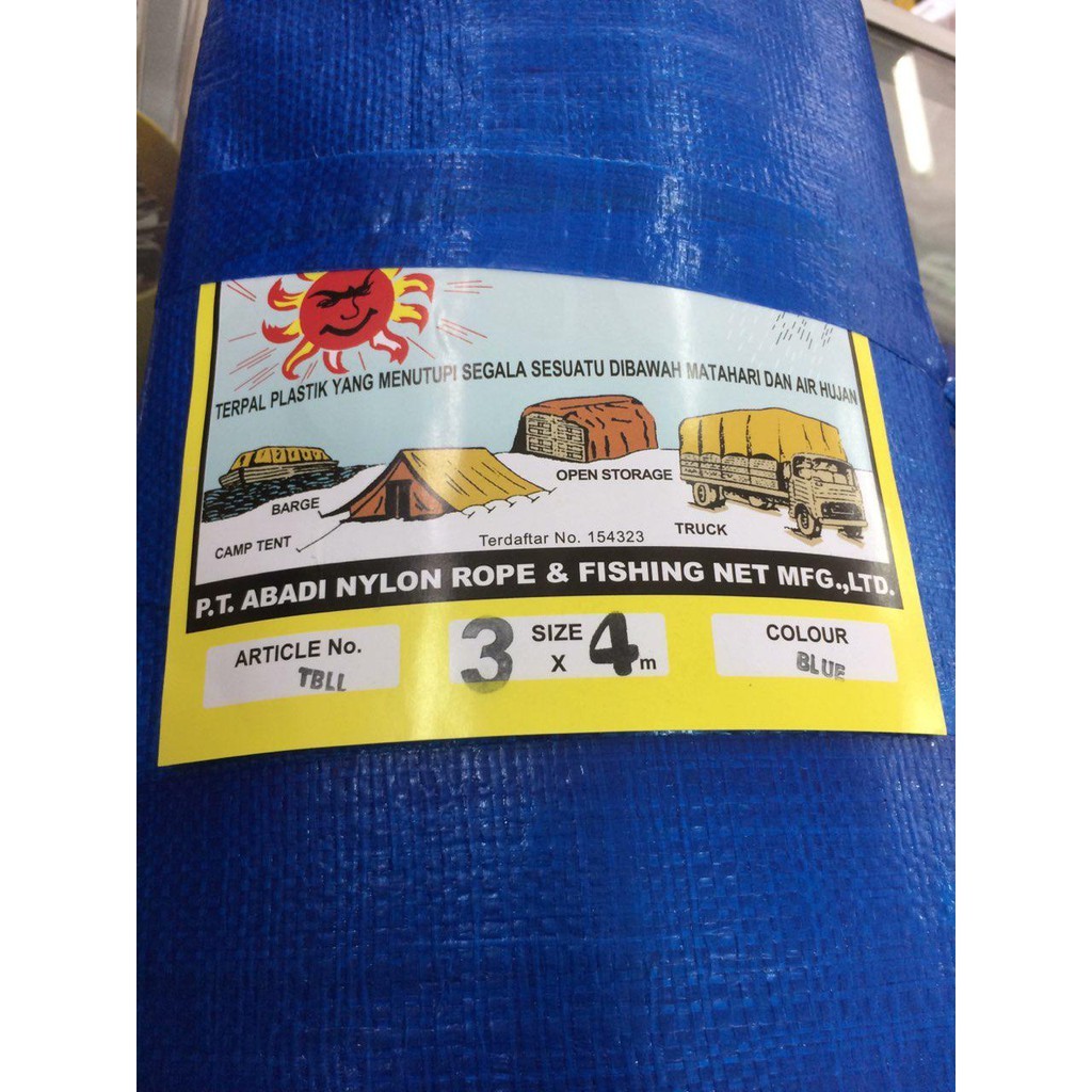 Terpal plastik ukuran 3x4 tebal A8 / Terpaulin A8 Terpaulin 3x4 / terpal plastik 3*4 / terpal 3x4