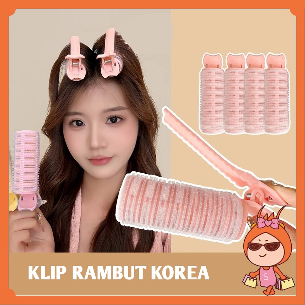 Reseller Welcome - F6640 Roll Poni Korea / Klip Volume Instan / Hair Roller Stylish / Clip Blow Poni
