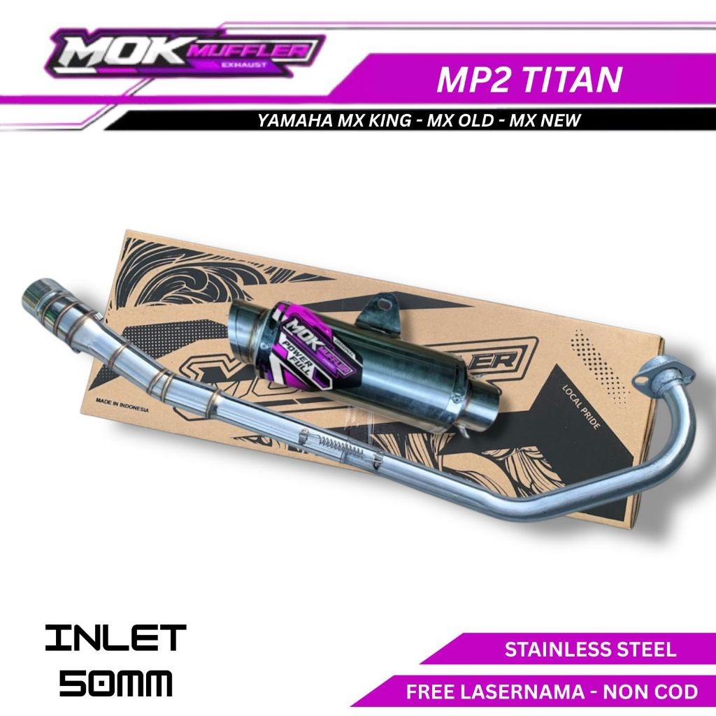 Knalpot Racing Yamaha MX King - Mx Old - Mx New Fullsystem Type Mp2 Titan