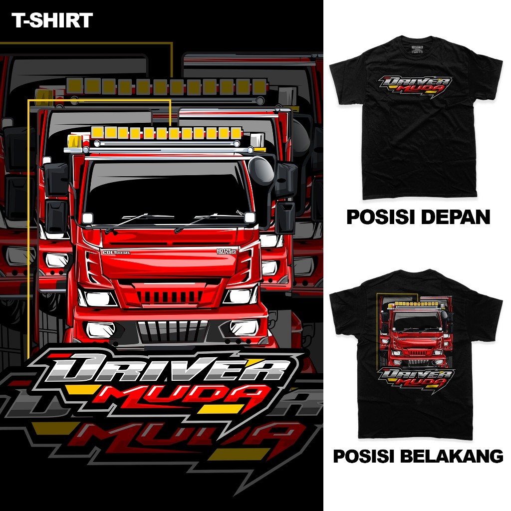 KAOS DRIVER MUDA INDONESIA - KAOS DRIVER LOGISTIC - KAOS DRIVER PEJUANG NAFKAH - KAOS DRIVER MANIA I