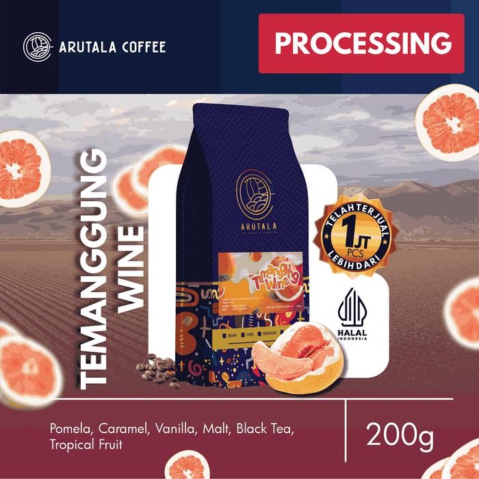 

ARUTALA Kopi Robusta Temanggung Wine 200 gram - Biji