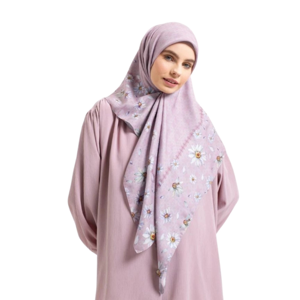 Zoya DAISQA Scarf - CUCI GUDANG Kerudung Hijab Segi Empat Scarves Motif Voal Printing Promo Diskon B