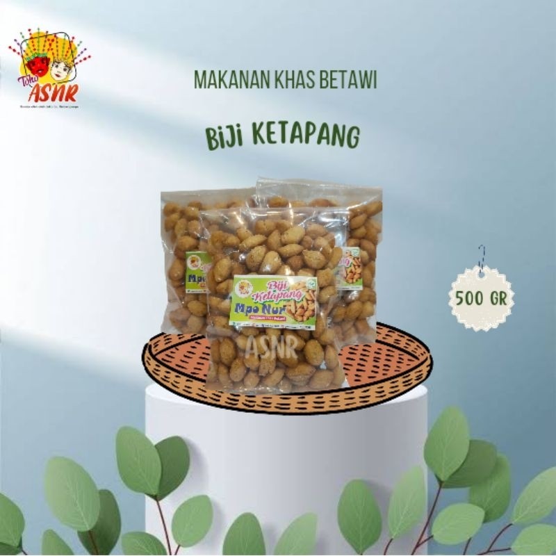 

Biji Ketapang Mpok Nur 500gr