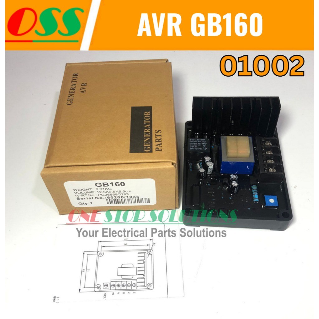 GANDISOP AVR Brush Generator Universal GB160 GB-160 GB 160 AVR Genset Universal