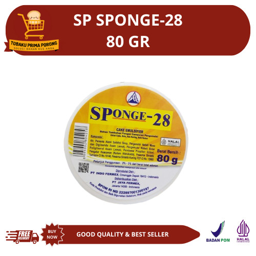 

SP SPONGE-28 ( PENGEMULSI ) - BAHAN KUE - BAKING MIX - 80gr