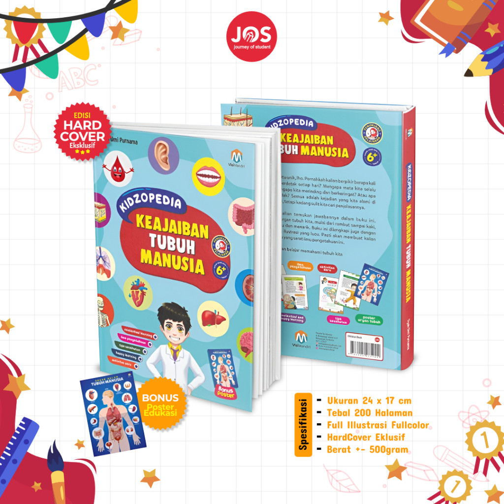 Buku Anak Edukasi Kidzopedia Keajaiban Tubuh Manusia Ensiklopedia Anak SD SMP Hardcover - Ziyadbooks