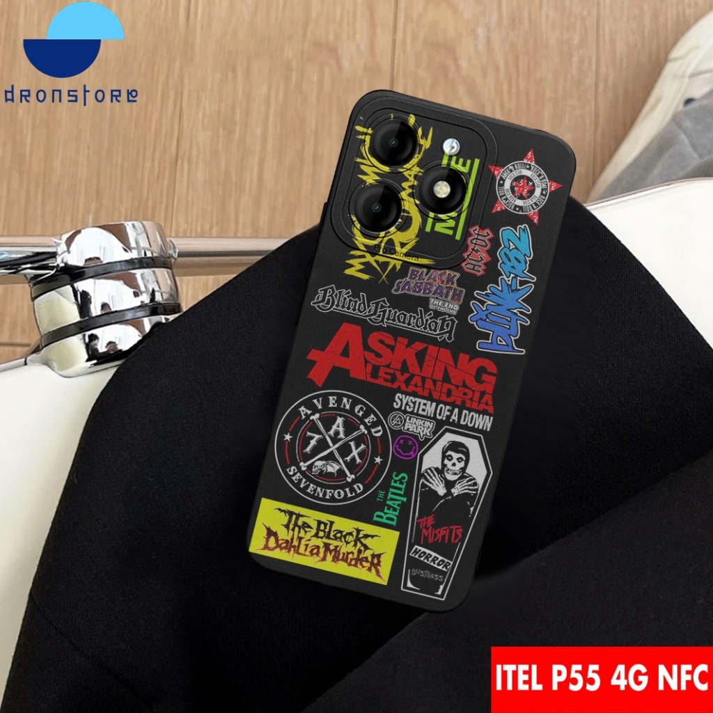 CASE ITEL P55 4G MOTIF METAL - 43 - SOFTCASE HARDCASE PROTECT CAMERA PELINDUNG BELAKANG HANDPHONE-SK