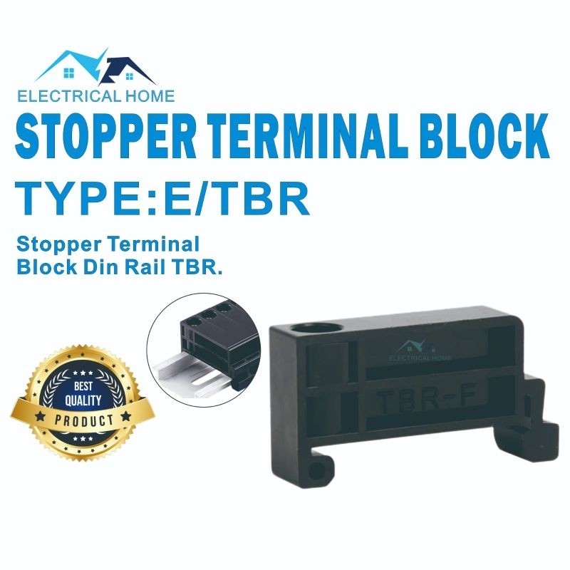 Stopper Terminal Block TBR Din Rail Type E/TBR BEST QUALITY.